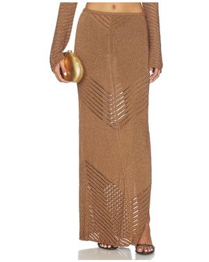 Devon Windsor Bria Maxi Skirt - Brown