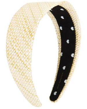Lele Sadoughi Brigitte Raffia Headband - Black