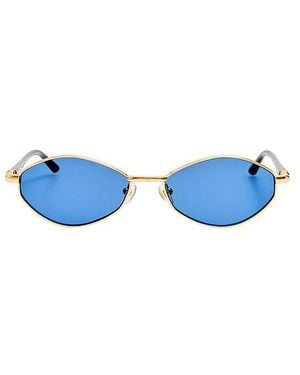 Jacquemus Oval Sunglasses - Blue