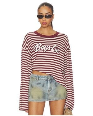 Boys Lie Langärmeliges Shirt Starlight Boyfriend - Rot