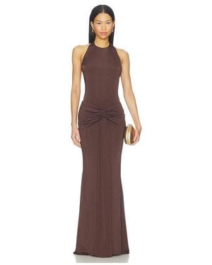 Amanda Uprichard Breana Maxi Dress - Brown