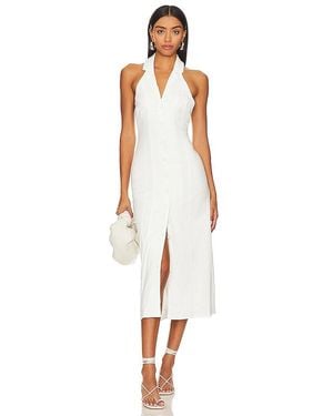 SNDY'S X Revolve Button Down Midi Dress - White