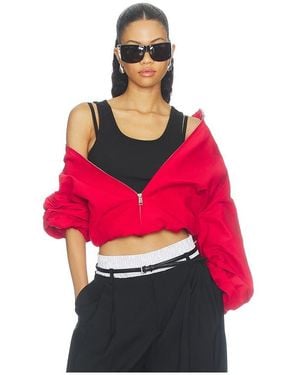 WAO Cropped Rib Tank - Red