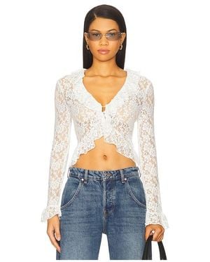 Lioness Long Nights Long Sleeve トップ - ホワイト