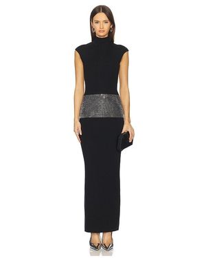 retroféte Leontine Embellished Dress - Black