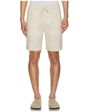 Frescobol Carioca Felipe Linen Shorts - Natural