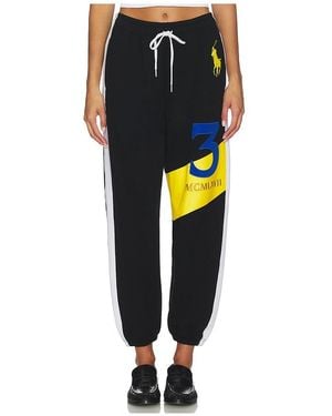 Polo Ralph Lauren X Revolve Graphic Fleece Jogger Sweatpant - Black