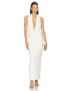 Misha The Cabana Cupro Dress - White