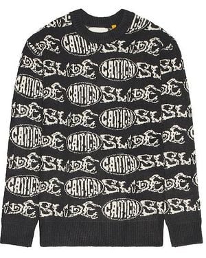 Critical Slide Madness Crew Knit Jumper - Black