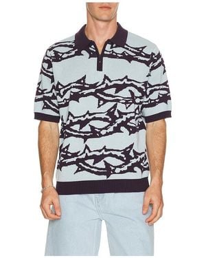 Huf Fantasies Knit Polo - Blue