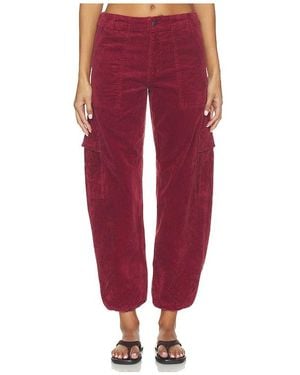 Pistola Honour Utility Cord Cargo Jeans - Red