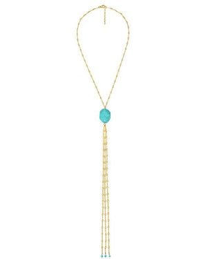 NAiiA X Revolve Bolo Necklace - Blue