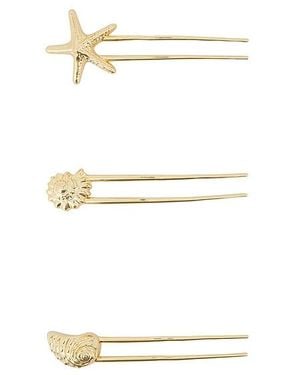 Lelet Kai Pearl Hair Pin Set Of 3 - White