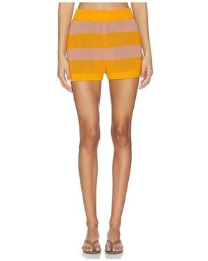 Lacoste Resille Raye Shorts - Orange