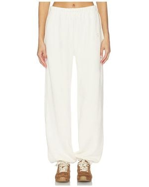 ÉTERNE Boyfriend Pocket Sweatpant - White