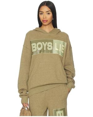 Boys Lie Better Half Garden Racer Hoodie - Natural