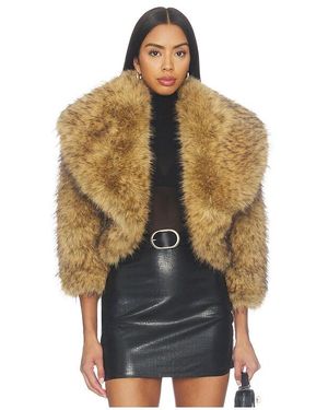 Kim Shui Georgia Faux Fur Moon Jacket - Blue