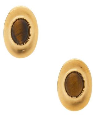 Amber Sceats Pendientes De Tachuela Bisbee En Color Marrón Talla - Metálico