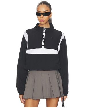 Gold Hinge Airglyde Cropped Windbreaker - Black