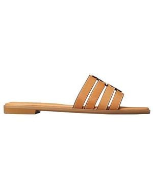 Tory Burch Ines Cage Slide - Metallic