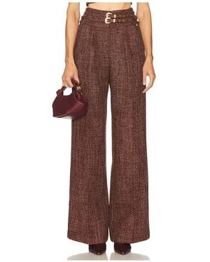 Amanda Uprichard X Revolve Blythe Trousers - Brown