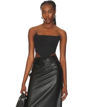 Bardot Platinum Corset Bustier - Black