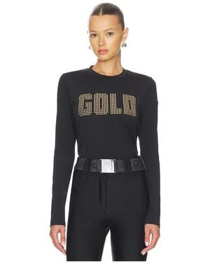 Goldbergh Aurea Long Sleeve Tee - Black