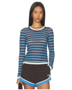 P.E Nation Serene Stripe Longsleeve Tee - Blue