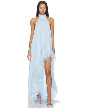 Bronx and Banco Madeline Halterneck Gown - Blue