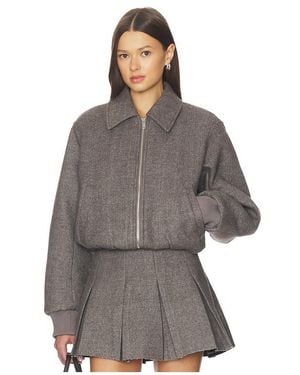 Nicholas Frida Bomber Wool Blend Jacket - Brown