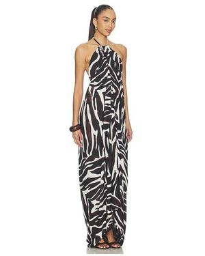 superdown Chloe Halter Maxi Dress in Black | Lyst