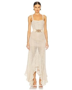 Bronx and Banco Herrera Desert Crochet Gown - White
