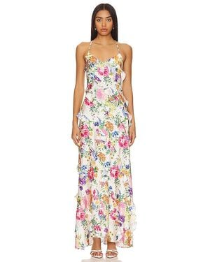 Show Me Your Mumu Romance Ruffle Dress - White