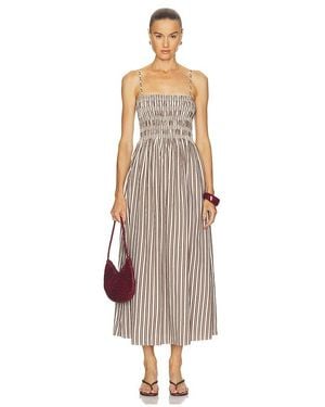 Pistola Bianca Shirred Dress - White