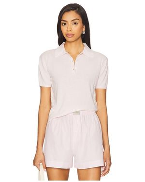 Kule TOP POLO FARLEY en Blush - Blanc