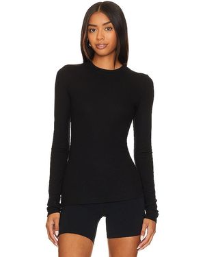 Splits59 Louise Rib Long Sleeve Top - Black