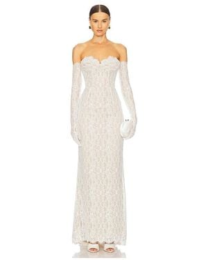 Bronx and Banco Kiera Gown - White