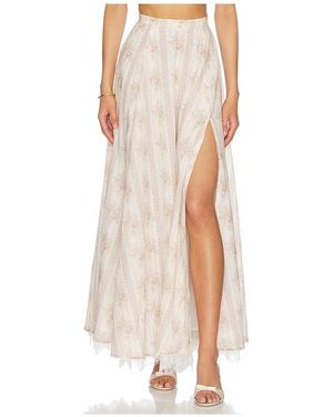 V. Chapman Enzo Maxi Skirt - White