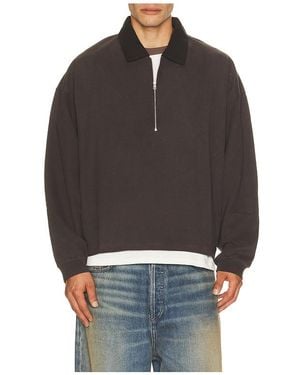 Agolde Darius Polo Sweater - Black