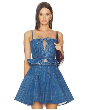 AKNVAS TOP EN DENIM CARMI en Blue - Bleu