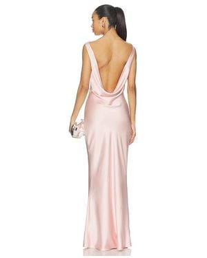 Norma Kamali Sleeveless Low Back Drape Gown - Multicolor