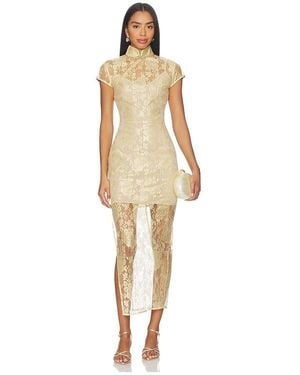 SAU LEE Rory Lace Cocktail Dress in Purple | Lyst