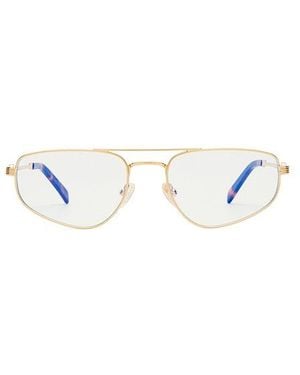 Luv Lou The Harvey Light Glasses - Metallic