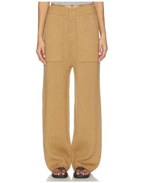 AYA MUSE X Revolve Knit Trouser - Natural