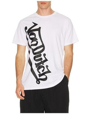 Von Dutch Vertical Logo Tee - Black
