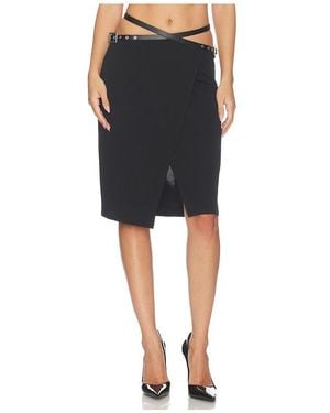 HAELO Rock Studded Belt Skirt - Schwarz