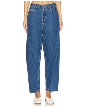 FAVORITE DAUGHTER The Nikki Mid Rise Barrel Jeans - Blue