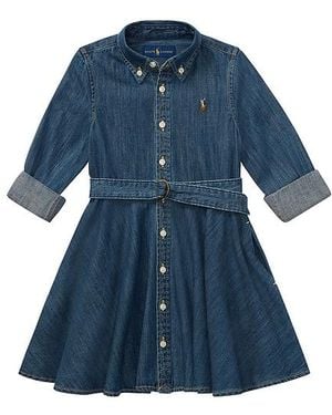 Polo Ralph Lauren Belted Denim Shirtdress - Blue
