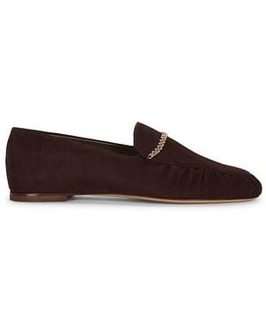MARIA LUCA Ortensia Suede Loafer - Brown