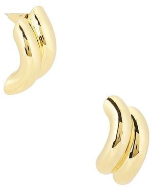 Eddie Borgo Ohrstecker Rope - Mettallic